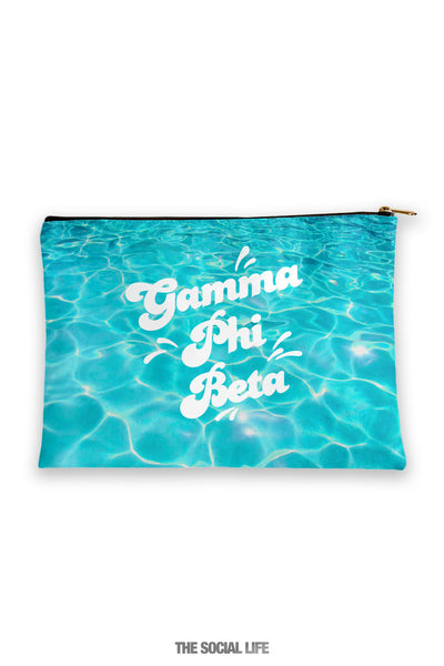 Gamma Phi Beta Pool Water Cosmetic Bag