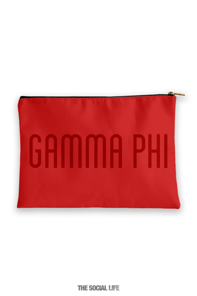 Gamma Phi Beta Primary Cosmetic Pouch