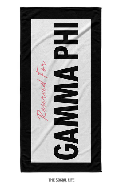Gamma Phi Beta Reserved Towel