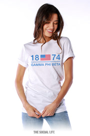 Gamma Phi Beta 1874 USA Tee