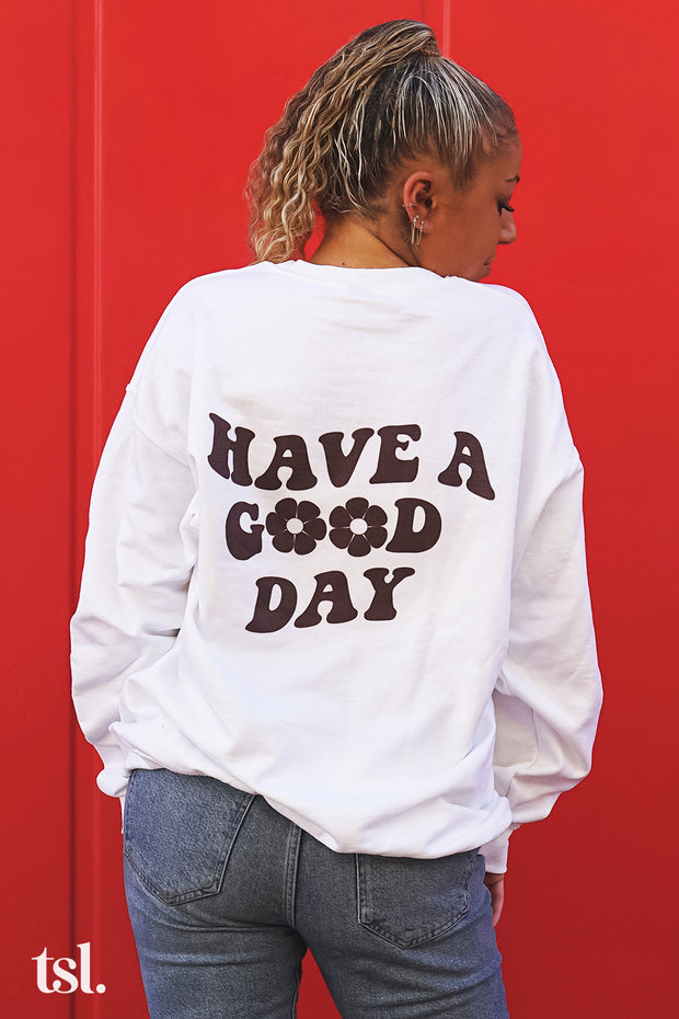 Kappa Alpha Theta Have a Good Day Crewneck Sweatshirt
