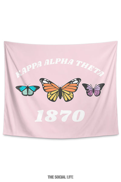 Kappa Alpha Theta Butterfly Tapestry