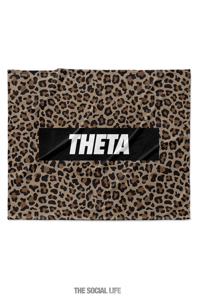 Kappa Alpha Theta Leopard Blanket