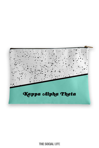 Kappa Alpha Theta Mint Chip Cosmetic Bag