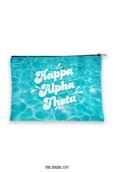 Kappa Alpha Theta Pool Water Cosmetic Bag