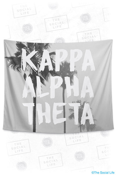 Kappa Alpha Theta Palm Mist Tapestry
