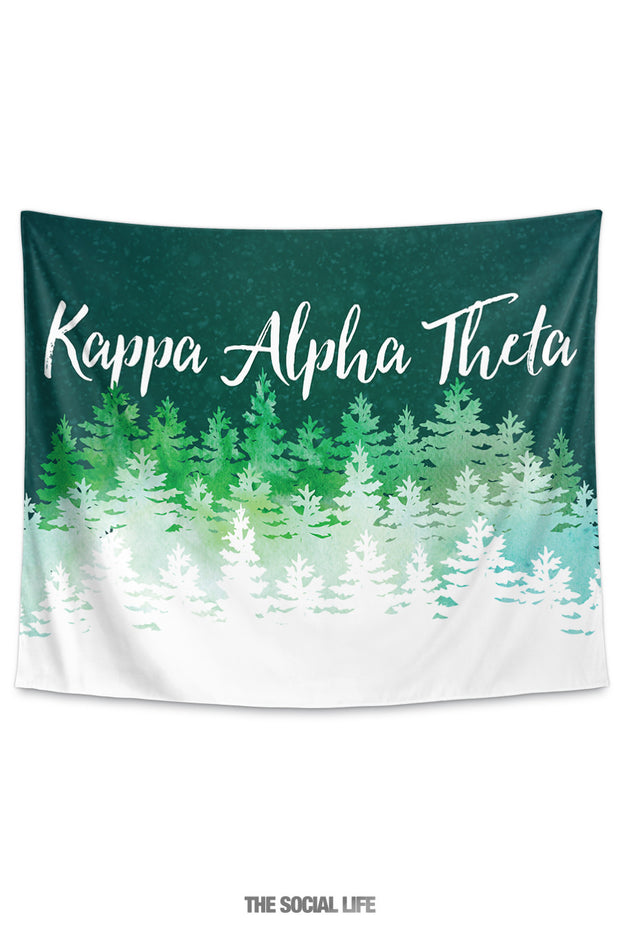 Kappa Alpha Theta Cascading Pines Tapestry