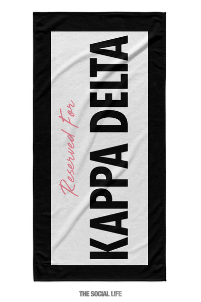 Kappa Delta Reserved Towel