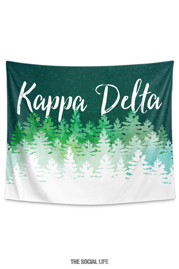 Kappa Delta Cascading Pines Tapestry