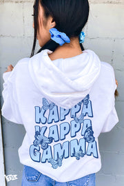 Kappa Kappa Gamma Groovy Butterfly Hoodie