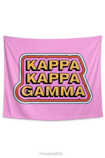 Kappa Kappa Gamma Kaleidoscope Tapestry