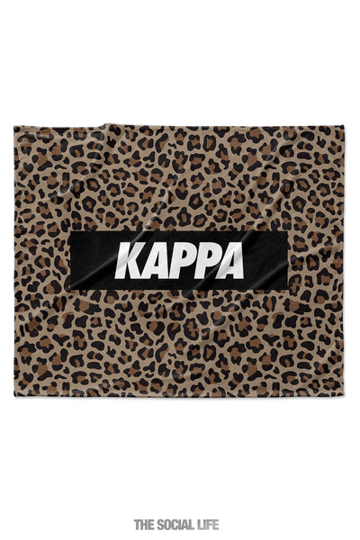 Kappa Kappa Gamma Leopard Blanket
