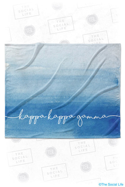 Kappa Kappa Gamma Ombre Velvet Plush Blanket