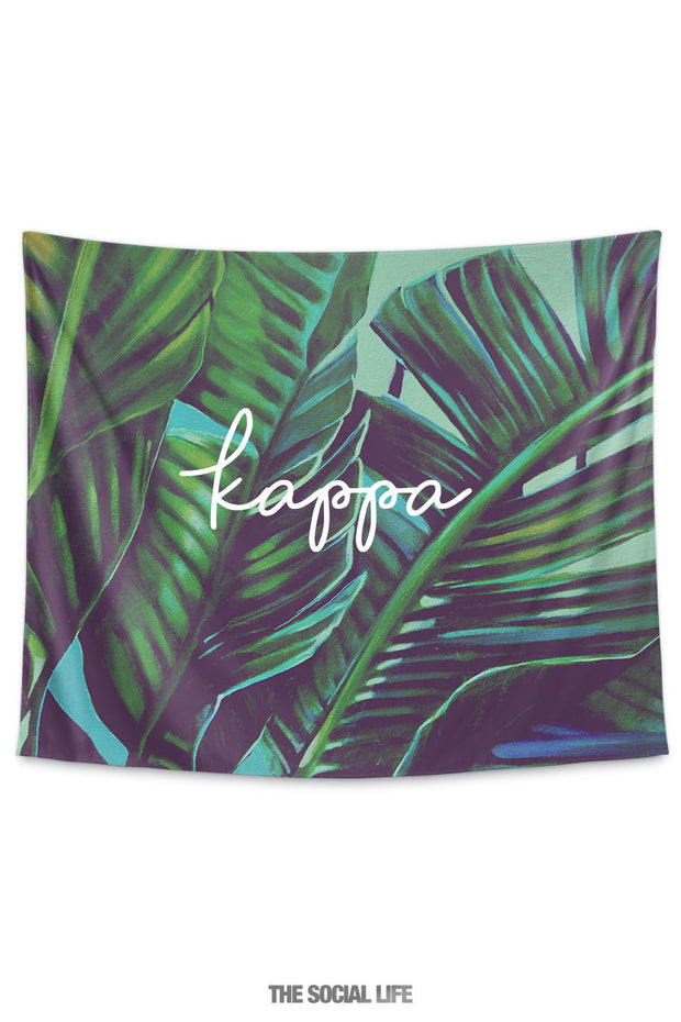 Kappa Kappa Gamma Painted Palms Tapestry