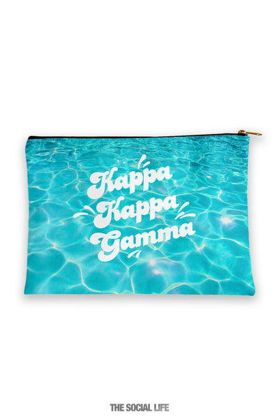 Kappa Kappa Gamma Pool Water Cosmetic Bag