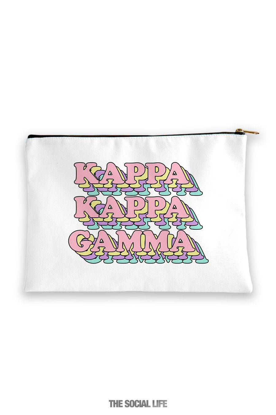 Spytte ud Ørken Baglæns Kappa Kappa Gamma Retro Cosmetic Bag – The Social Life