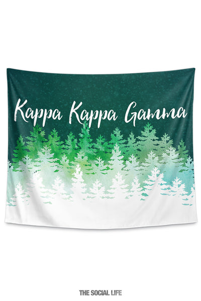 Kappa Kappa Gamma Cascading Pines Tapestry