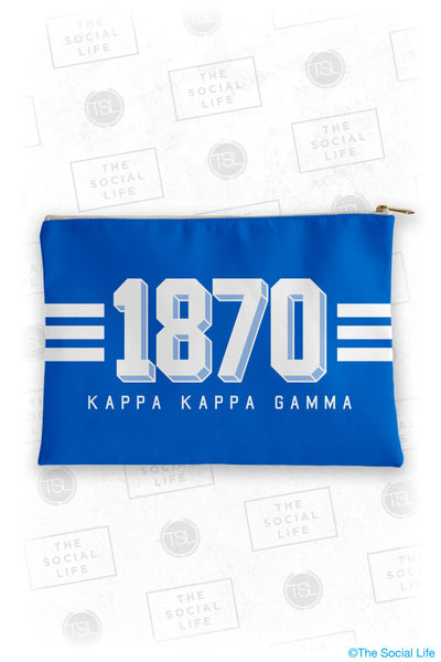 Kappa Kappa Gamma Varsity Cosmetic Bag
