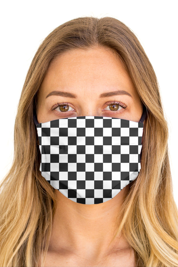 Checkered Face Mask (Anti-Microbial)
