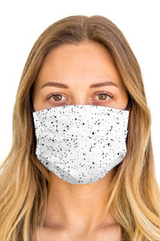 Splatter White Face Mask (Anti-Microbial)