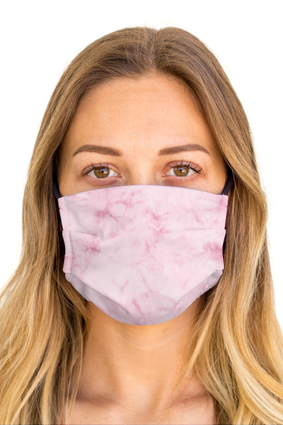 Tie Dye Pink Face Mask (Anti-Microbial)