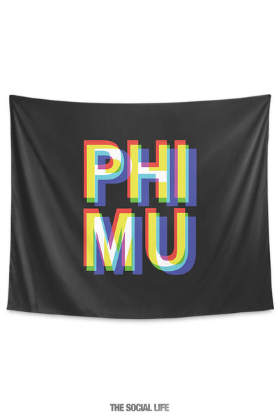 Phi Mu 3D Vision Tapestry