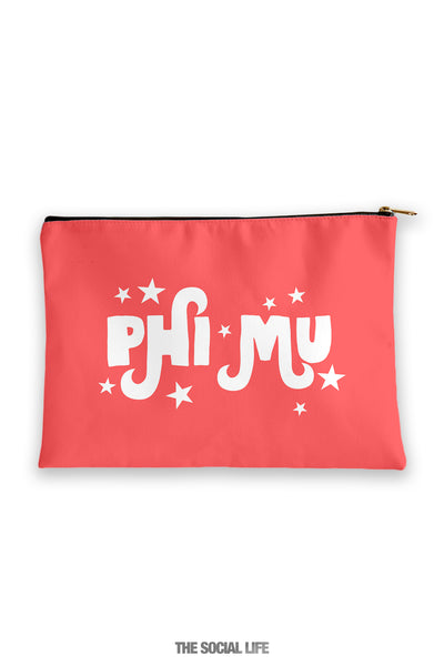 Phi Mu Pixie Cosmetic Bag
