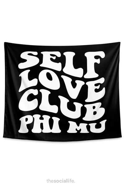 Phi Mu Self Love Club Tapestry