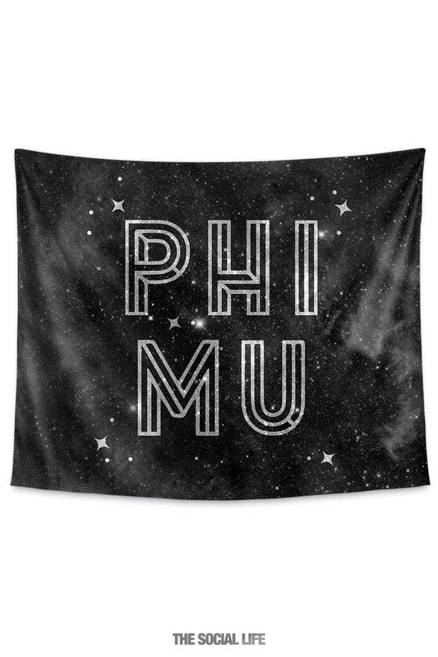 Phi Mu Twinkle Tapestry