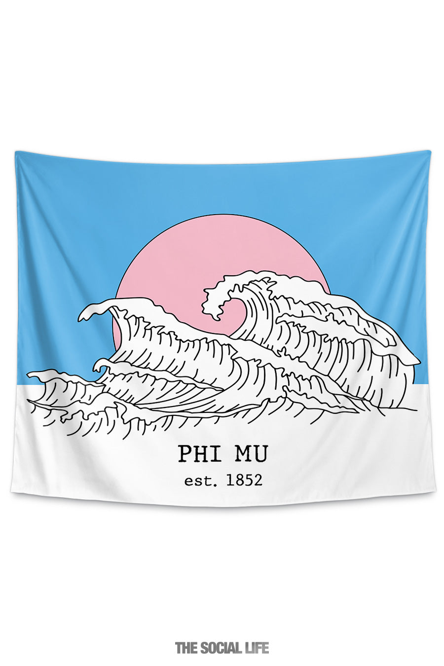 Phi Mu Wavin Tapestry