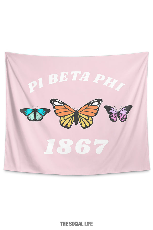 Pi Beta Phi Butterfly Tapestry