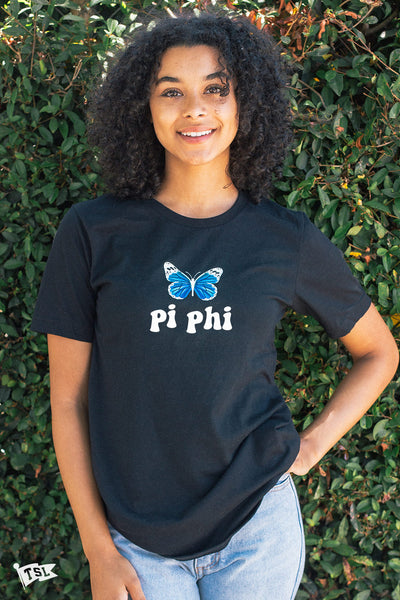 Pi Beta Phi Groovy Butterfly Tee