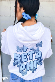Pi Beta Phi Groovy Butterfly Hoodie