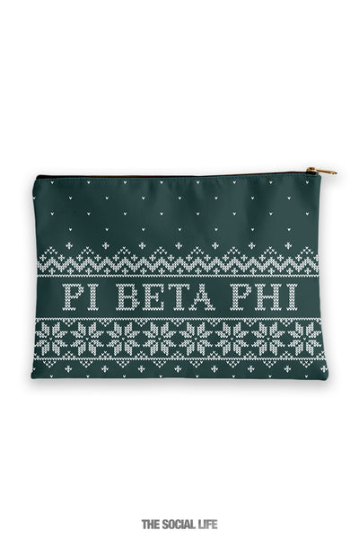Pi Beta Phi Holiday Cosmetic Bag