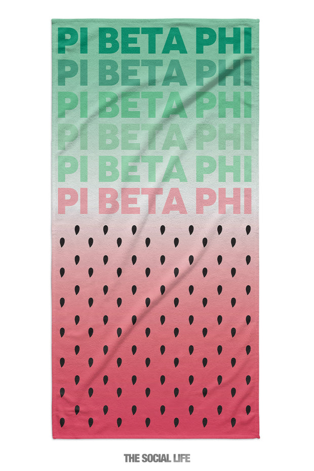 Pi Beta Phi Watermelon Towel