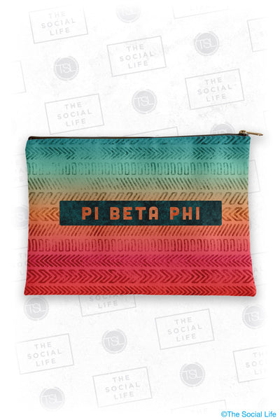 Pi Beta Phi Tribal Cosmetic Bag