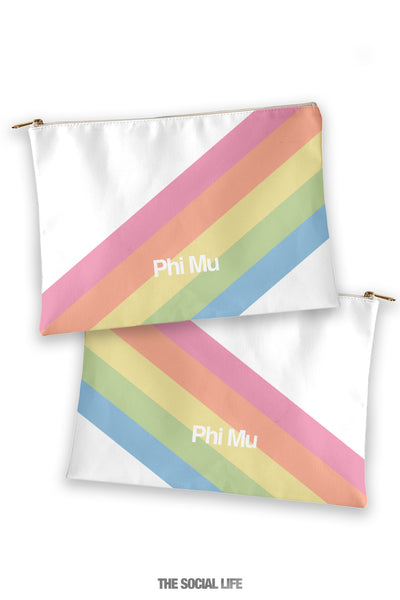 Phi Mu Prism Cosmetic Bag