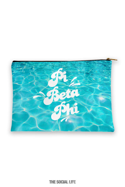 Pi Beta Phi Pool Water Cosmetic Bag