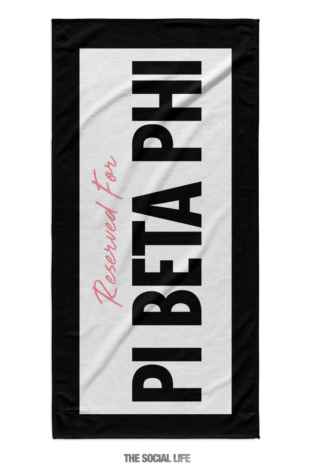 Pi Beta Phi Reserved Towel