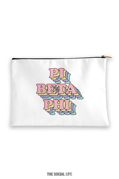 Pi Beta Phi Retro Cosmetic Bag