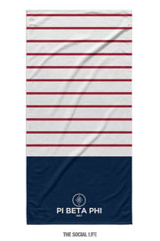 Pi Beta Phi Sailor Striped Towel