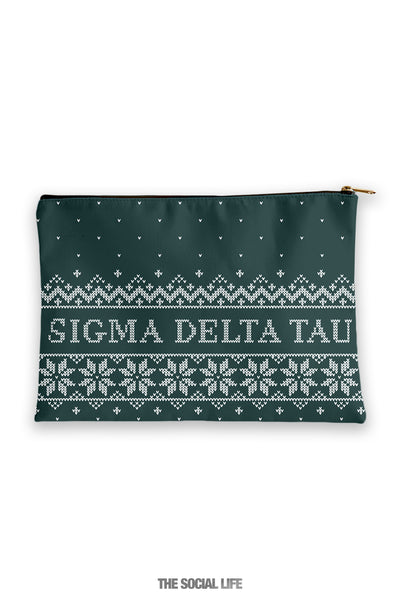 Sigma Delta Tau Holiday Cosmetic Bag