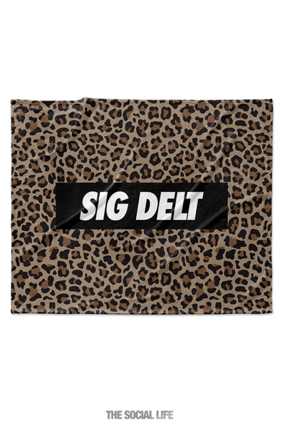 Sigma Delta Tau Leopard Blanket