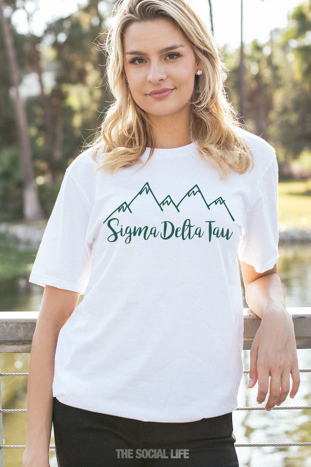 Sigma Delta Tau Mountain Doodle Tee