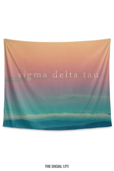 Sigma Delta Tau Sunset Tapestry