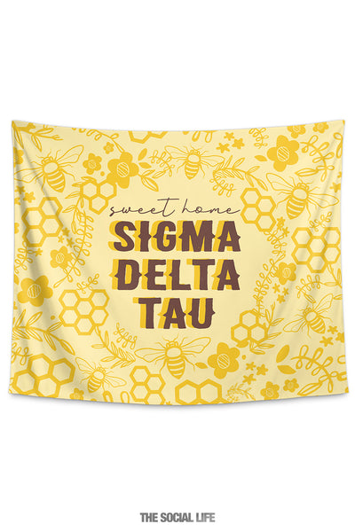 Sigma Delta Tau Sweet Home Tapestry