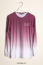 Sigma Delta Tau Classic Crest Ombre Long Sleeve