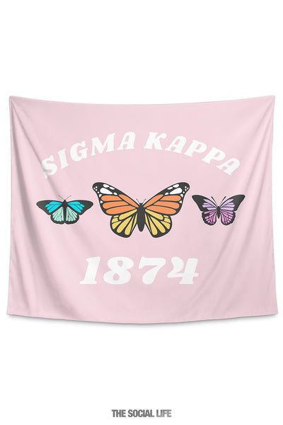 Sigma Kappa Butterfly Tapestry