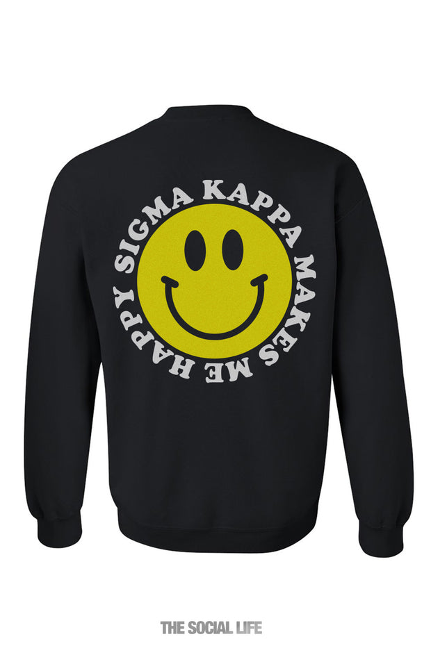 Sigma Kappa Happy Crewneck