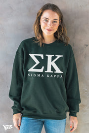 Sigma Kappa Letters Crewneck